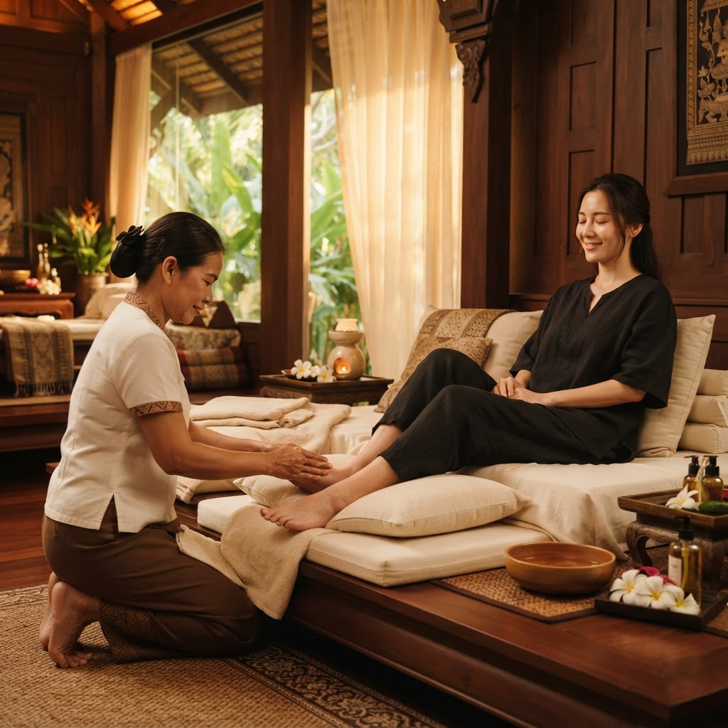 Foot Reflexology treatment at Jin Sin Spa